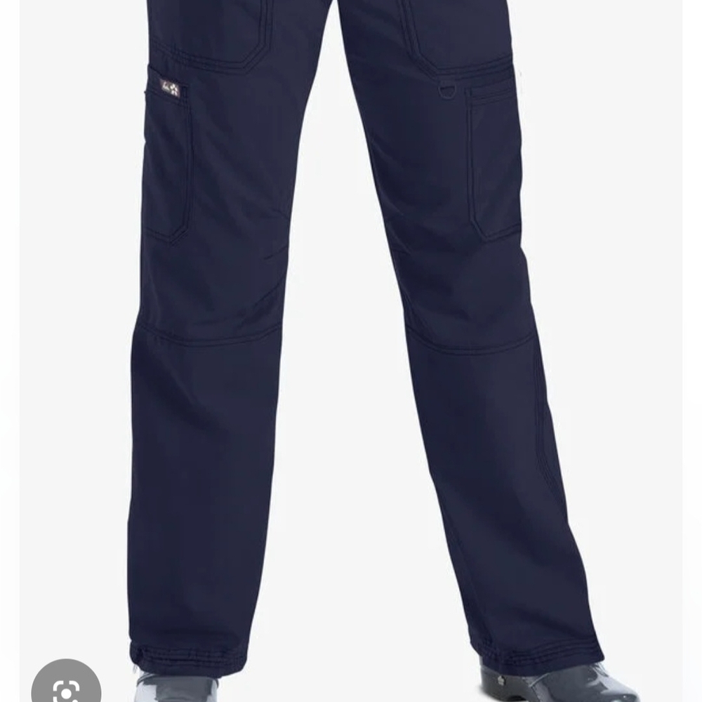 koi Women's Lindsey Cargo 7 Pocket Scrub Pants Navy.Large Tall